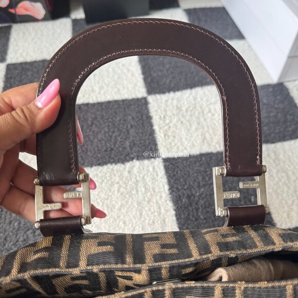 FENDI ZUCCA TOTE BAG VINTAGE - Picture 6 of 11
